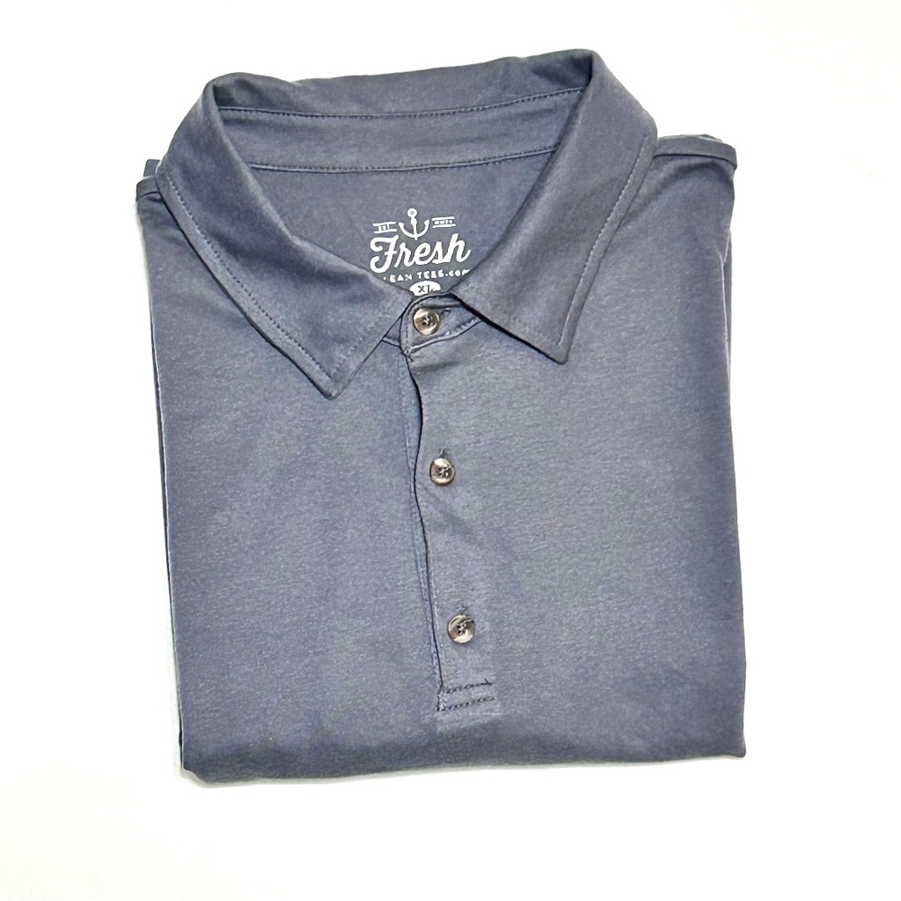 FRESH CLEAN TEES / THREADS  Men’s Short Sleeve Polo XL Slate